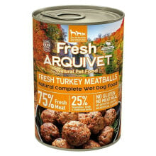 Wet food Arquivet Fresh Turkey Meatballs Turkey 400 g