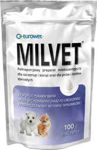 Products for dogs eUROWET Eurowet Milvet mleko zastępcze dla szczeniąt i kociąt 100g