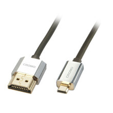Кабельный разъем/переходник Черный, Серебристый Lindy HDMI - Micro HDMI, 0.5m HDMI 0,5 m HDMI Тип A  HDMI Тип D   41680