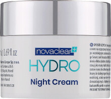 Feuchtigkeitsspendende Nachtcreme-Maske mit 10% Hyaluronsäure und Hydromanil - Novaclear Hydro Night Cream