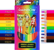 Купить цветные карандаши для рисования для детей ASTRA: Astra Kredki ołówkowe jumbo 10 kolorów Rainbow High Astra