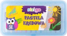 Купить цветные карандаши для рисования для детей Strigo: Strigo Pastele kredowe 12 kolorów STRIGO