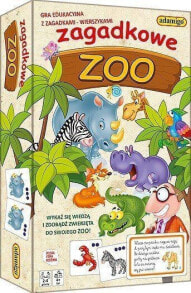 Развивающие настольные игры для детей adamigo Gra Zagadkowe zoo mini