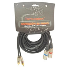 EUROCONNEX 4309-5 /M RCA To XLR Cable 2x2 M 5 m