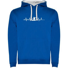 KRUSKIS Snowboarding Heartbeat Two-Colour Hoodie