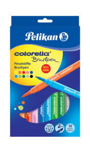 Pelikan Colorella Brushpen капиллярная ручка Разноцветный 10 шт 814577