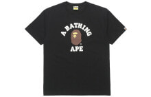 Купить мужские футболки и майки A Bathing Ape: Футболка университетская A Bathing Ape Bape COLLEGE TEE 1F30-110-001