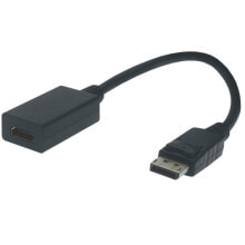 M-Cab 2200030 видео кабель адаптер 0,2 m DisplayPort HDMI Тип A (Стандарт) Черный