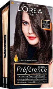 L'Oreal Paris Preference Hair Colour 3.12 Стойкая краска придающая блеск волосам, оттенок интенсивный холодный темно-каштановый