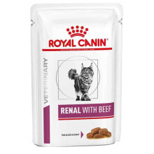 ROYAL CANIN Renal With Beef Chunks In Sauce 85g Wet Cat Food 12 Units