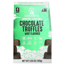 Chocolate Truffles, Mint, 9 Pieces, 3.63 oz (103 g)