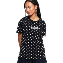 SUPERDRY Studio 395 Polka Dot All Over Print Portland Short Sleeve T-Shirt