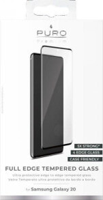 Купить защитные пленки и стекла для смартфонов Puro: Puro Puro Premium Full Edge Tempered Glass Case Friendly do Samsung Galaxy S20