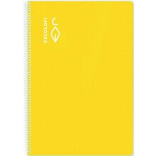 Notebook ESCOLOFI 5 Units Yellow Quarto 50 Sheets