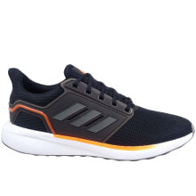 Мужские кроссовки мужские кроссовки спортивные для бега черные текстильные низкие Adidas EQ19 Run
