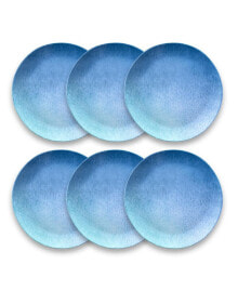 TarHong melamine Oceanic Ombre Salad Plates, Set of 6