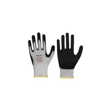 Leipold Handschuhe LeikaFlex® Touch 1464 Größe 8 grau/schwarz EN 388 PSA-Kategorie II , VE: 12 Paar