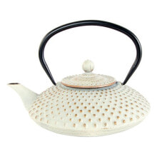 Teapot DKD Home Decor Golden White 1,25 L