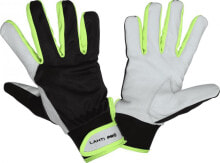 Средства индивидуальной защиты рук для строительства и ремонта Lahti Pro Leather Gloves Black / yellow 8 (L271808K)