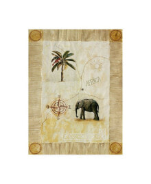 Trademark Global pablo Esteban Elephant Under Beige Paper 2 Canvas Art - 15.5