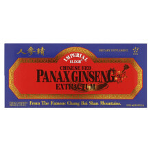 Женьшень Imperial Elixir, Chinese Red Panax Ginseng Extractum, 10 Bottles, 0.34 fl oz (10 ml) Each