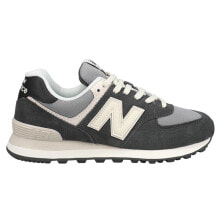 New Balance 574 Lace Up Womens Black, Grey Sneakers Casual Shoes WL574PA купить онлайн