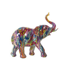 Decorative Figure Alexandra House Living Multicolour Plastic Elephant 10 x 23 x 22 cm