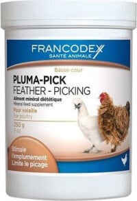 Корма и витамины для птиц fRANCODEX Pluma-Pick preparation for poultry stimulating feather growth 250 g