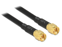 Комплектующие для телекоммуникационных шкафов и стоек deLOCK 88891 коаксиальный кабель 5 m LMR195 Черный