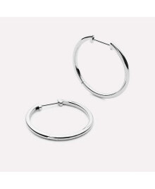 Купить женские серьги Ana Luisa: Серьги Ana Luisa Medium Slim Endless Hoops - Lo Medium Silver