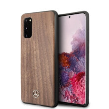 SOURCING Mercedes MEHCS62VWOLB S20 G980 Wood Line Walnut phone case