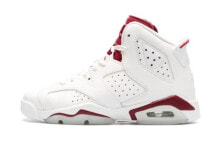 Jordan Air Jordan 6 Retro Maroon 高帮 复古篮球鞋 GS 白红 2015 / Кроссовки Jordan Air Jordan 836342-115