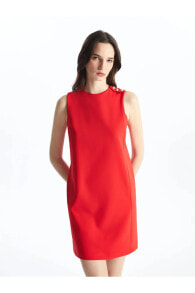 Красные женские мини-платья