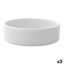 Salad Bowl Ariane Prime Ceramic White Ø 21 cm (3 Units)
