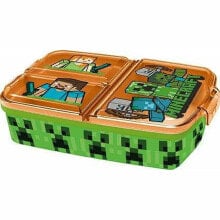 STOR Sandwichera Minecraft With Multiple Compartments 18x15.50x7.50 cm