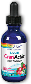 Витамины и БАДы для укрепления иммунитета Solaray CranActinSyrup Жидкий растительный комплекс для поддержки здоровья мочевыводящих путей  59 мл