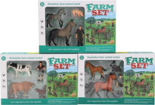 Educational play sets and action figures for children