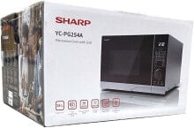 Sharp YC-PG254AE-S 25 Liter 900 W Kombi-Mikrowelle silber