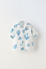 Рубашка с принтом «кораллы» ZARA
