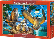 Castorland Puzzle 500 Owl Family CASTOR