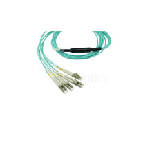 BlueOptics F5 Networks F5-UPG-QSFP+-2M-2 kompatibles MTP-4xLC Multimode OM3 Patchkabel 2 - Multimode fiber - 2 m