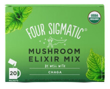 Грибы four Sigmatic Mushroom Elixir Mix  Растворимый напиток из чаги c бета-глюканом для укрепления иммунитета 20 порций