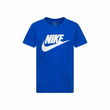 Child's Short Sleeve T-Shirt Nike Sportswear Futura Blue