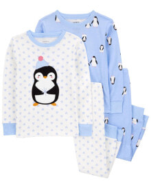 Baby 4-Piece Penguin 100% Snug Fit Cotton Pajamas