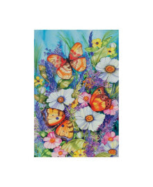 Trademark Global kathleen Parr Mckenna Butterfly Garden Floating Canvas Art - 37