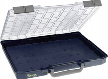 Raaco raaco CarryLite, Tool box, Polycarbonate (PC), Polypropylene, Blue, White, Hinge, 413 mm, 330 mm