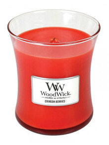 Ароматические диффузоры и свечи woodwick Crimson Berries Scented Candle Ароматическая свеча с ароматом малины 275 г