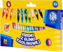 Цветные карандаши для рисования для детей astra TARGI Kredki z glinki kaolinowej Astra 24 kolory Astra TARGI