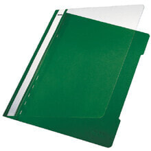 Школьные файлы и папки Leitz Standard Plastic File White A4 PVC Light-green обложка с зажимом Зеленый ПВХ 41910050