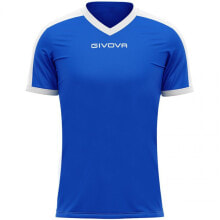 Мужские спортивные футболки мужская спортивная футболка синяя с надписью T-shirt Givova Revolution Interlock M MAC04 0203